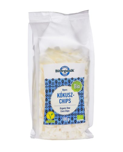 Organic raw coconut chips 100g