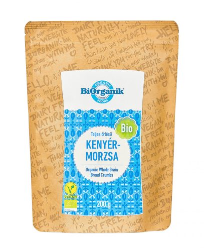 Organic whole grain breadcrumbs 200g