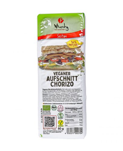 Topas Wheaty organic slices Chorizo 80g