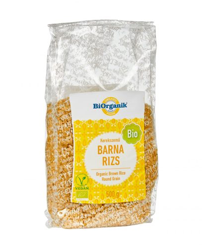ORGANIC Round-grain Brown Rice 500g