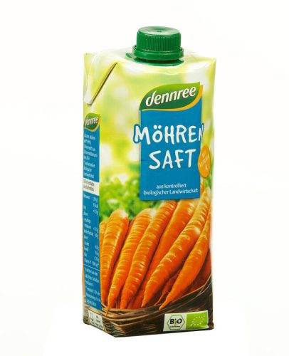 dennree organic carrot juice 500ml
