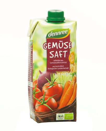 dennree organic mixed vegetable juice 500ml