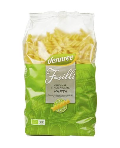 dennree BIO durum fusilli tészta 500g