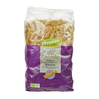 dennree BIO teljes kiőrlésű durum fusilli tészta 500g