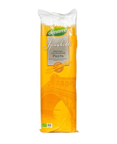 dennree BIO gluténmentes kukorica-rizs spagetti tészta 500g