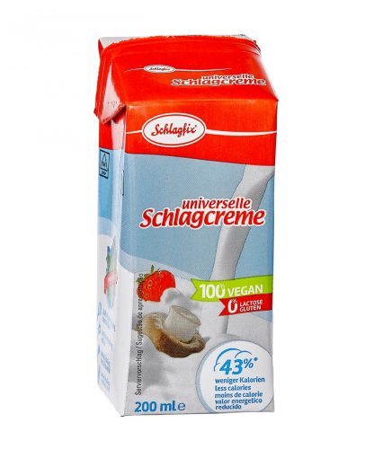 Schlagfix vegán unsweet vegan cream 15% 200ml