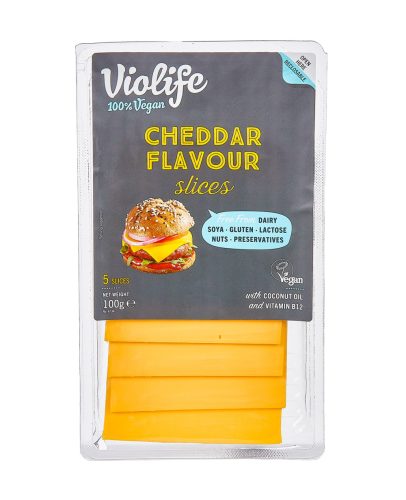 VioLife slices cheddar 100g