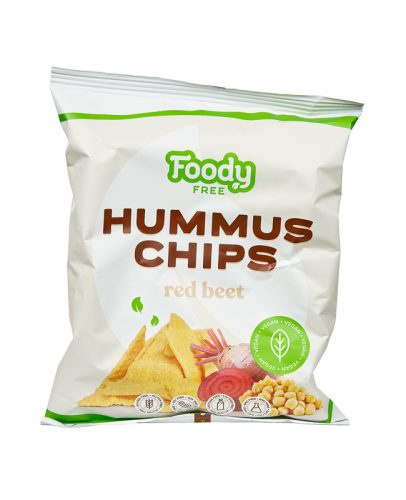 Foody Free hummus chips with red beet 50g