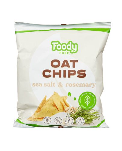 Foody Free gluten-free oat chips with sea salt and rosemary 50g