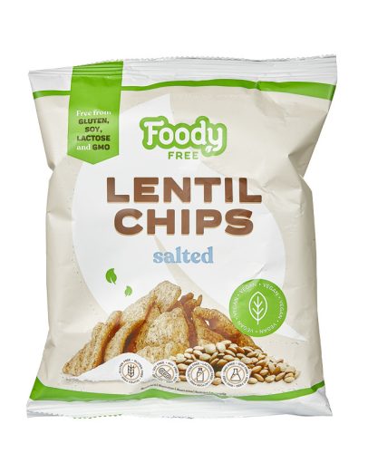 Foody free lentil chips with salt 50g