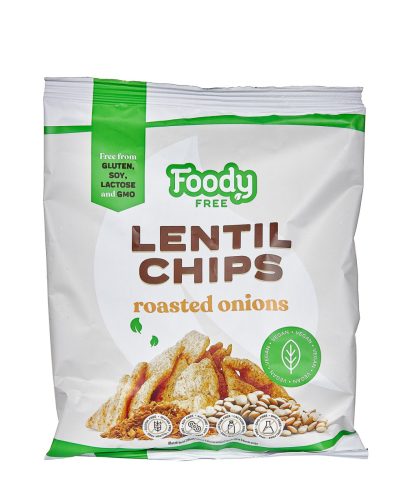 Foody free lentil chips with roasted onions 50g