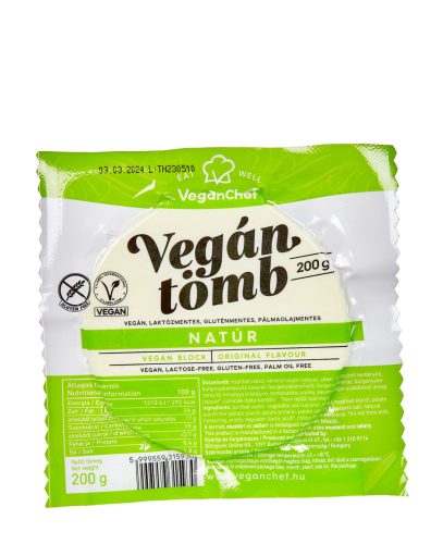 VeganChef növényi tömb natúr 200g