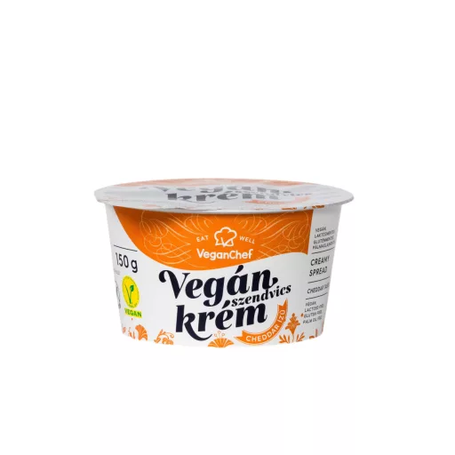 VeganChef kenhető növényi krém cheddar ízű 150g