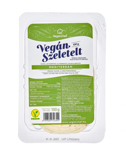VeganChef vegán szeletelt mediterrán 100g 