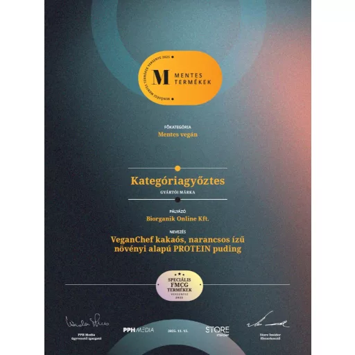 VeganChef kakaós-narancsos protein puding 175g